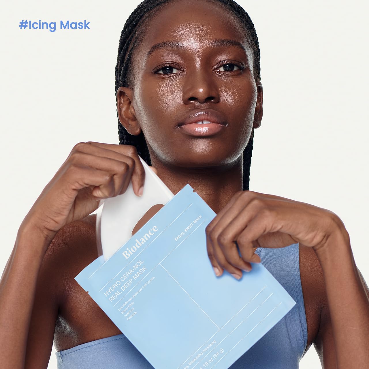 BIODANCE Bio-Collagen Real Deep Mask, Hydrating Overnight Hydrogel Mask, Pore Minimizing, Elasticity Improvement, 34g x4ea
