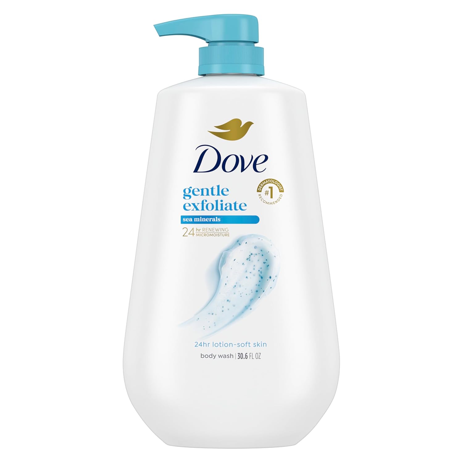 Dove Body Wash Deep Moisture for 24hr Lotion-Soft Skin Moisture Moisturizing Skin Cleanser with No Sulfates No Parabens 30.6 oz