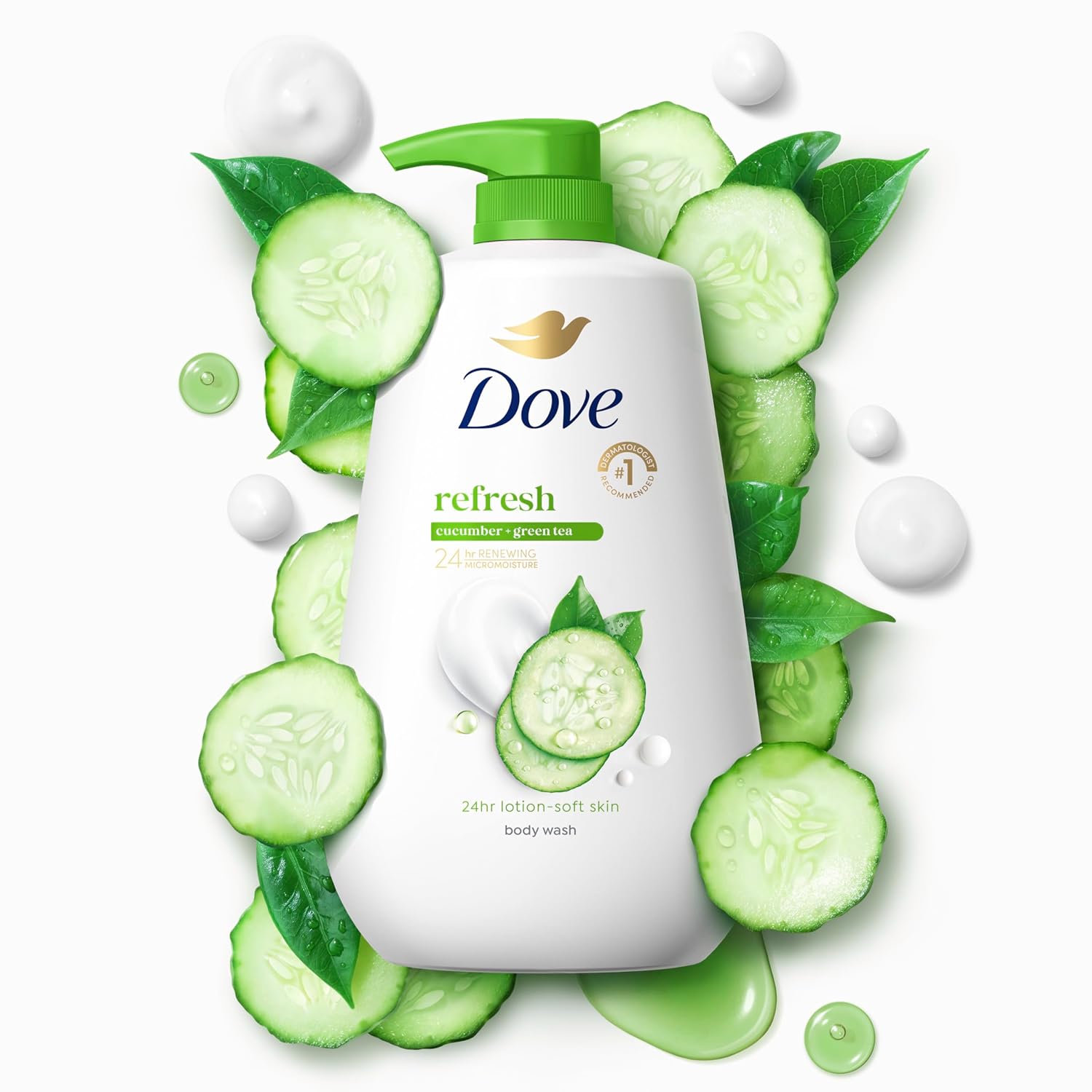 Dove Body Wash Deep Moisture for 24hr Lotion-Soft Skin Moisture Moisturizing Skin Cleanser with No Sulfates No Parabens 30.6 oz