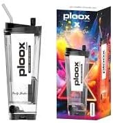 Ploox X Party Cup Electric Portable Hookah Transparent | Transparent Electric Hookah with LED Lights | Portable USB-C Rechargeable Hookah Cup | Modern Party Hookah Transparent Design | All-in-One Electric Shisha Cup Transparent