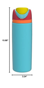 Owala Kids FreeSip Insulated Stainless Steel Water Bottle with Straw for Sports, Travel, and School, BPA-Free Sports Water Bottle, 16 oz, Celestial Sphere