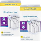 Zevo Flying Insect Trap & Cartridge - Plug in Fly Trap & Indoor Bug Catcher for Gnats, House & Fruit Flies - Mess-Free - Use in Any Room - Uses Blue & UV Light (1 Plug in Device & 1 Cartridge)