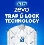 Zevo Flying Insect Trap & Cartridge - Plug in Fly Trap & Indoor Bug Catcher for Gnats, House & Fruit Flies - Mess-Free - Use in Any Room - Uses Blue & UV Light (1 Plug in Device & 1 Cartridge)