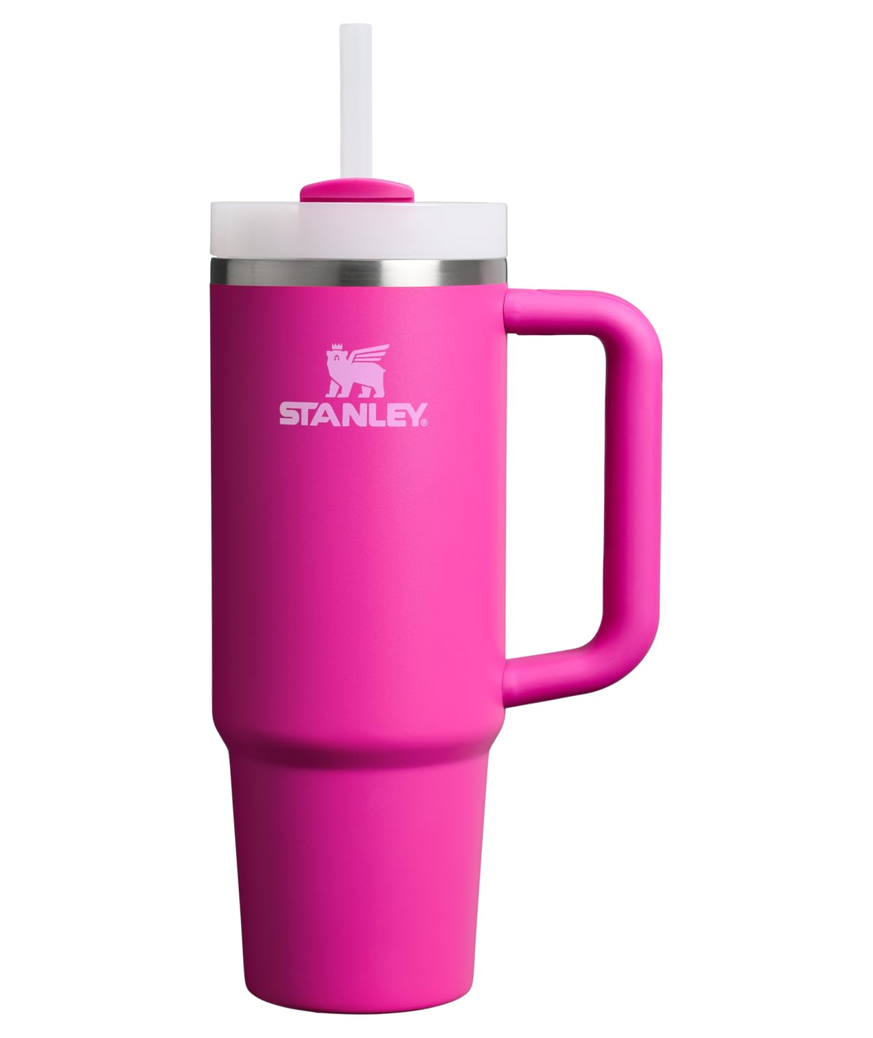 Stanley Quencher H2.0 Tumbler with Handle and Straw 30 oz | Flowstate 3-Position Lid | Cup Holder Compatible for Travel | Insulated Stainless Steel Cup | BPA-Free | Cherry Blossom