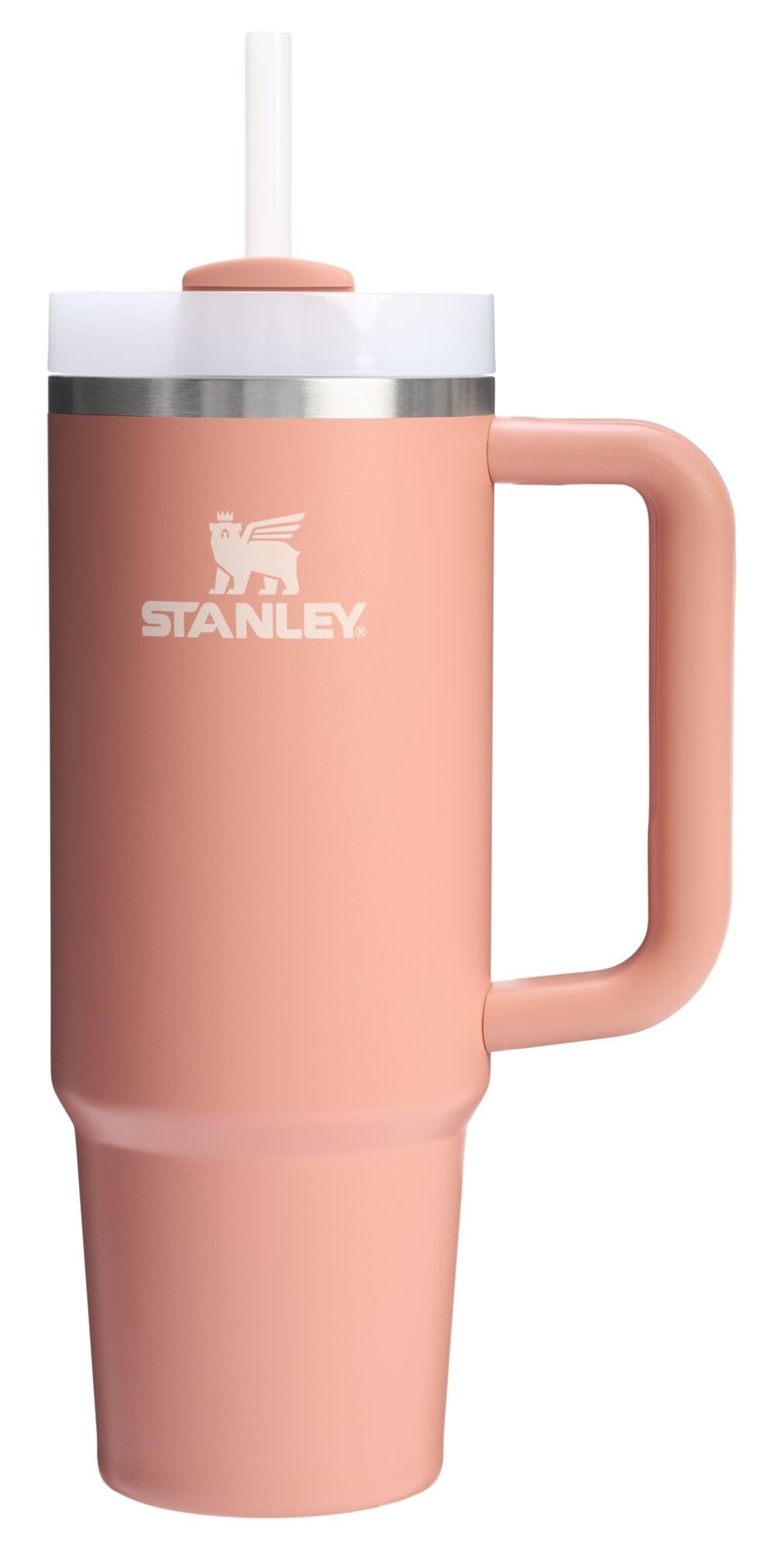 Stanley Quencher H2.0 Tumbler with Handle and Straw 30 oz | Flowstate 3-Position Lid | Cup Holder Compatible for Travel | Insulated Stainless Steel Cup | BPA-Free | Cherry Blossom