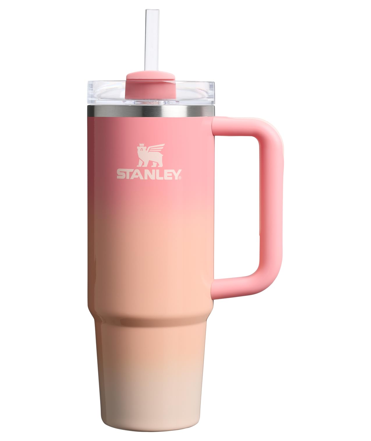 Stanley Quencher H2.0 Tumbler with Handle and Straw 30 oz | Flowstate 3-Position Lid | Cup Holder Compatible for Travel | Insulated Stainless Steel Cup | BPA-Free | Cherry Blossom