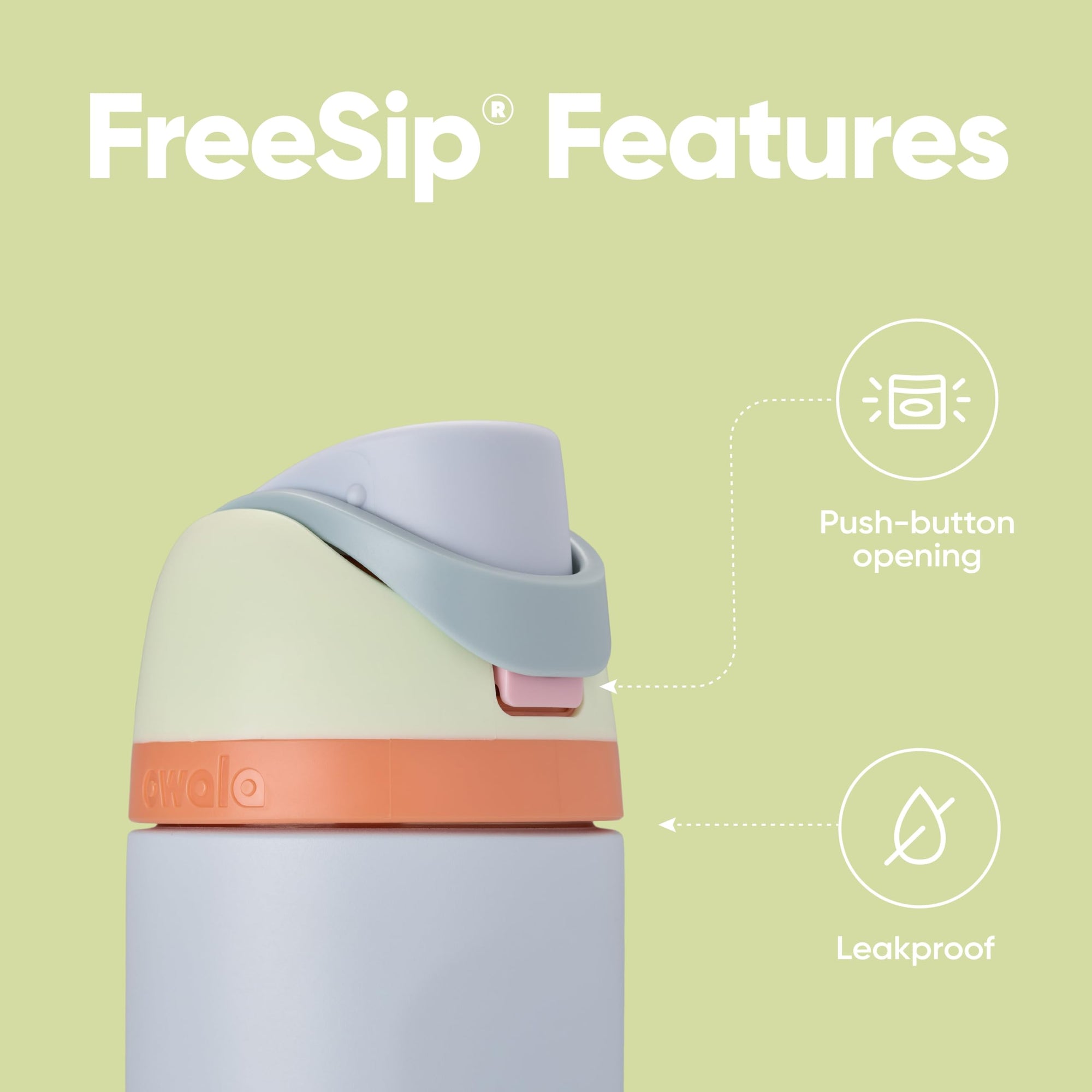 Owala Kids FreeSip Insulated Stainless Steel Water Bottle with Straw for Sports, Travel, and School, BPA-Free Sports Water Bottle, 16 oz, Celestial Sphere