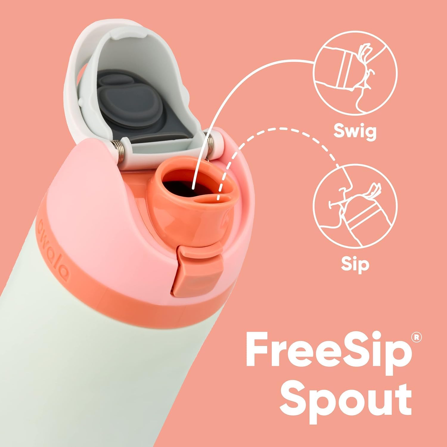 Owala Kids FreeSip Insulated Stainless Steel Water Bottle with Straw for Sports, Travel, and School, BPA-Free Sports Water Bottle, 16 oz, Celestial Sphere