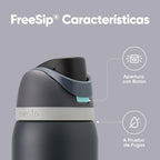 Owala Kids FreeSip Insulated Stainless Steel Water Bottle with Straw for Sports, Travel, and School, BPA-Free Sports Water Bottle, 16 oz, Celestial Sphere