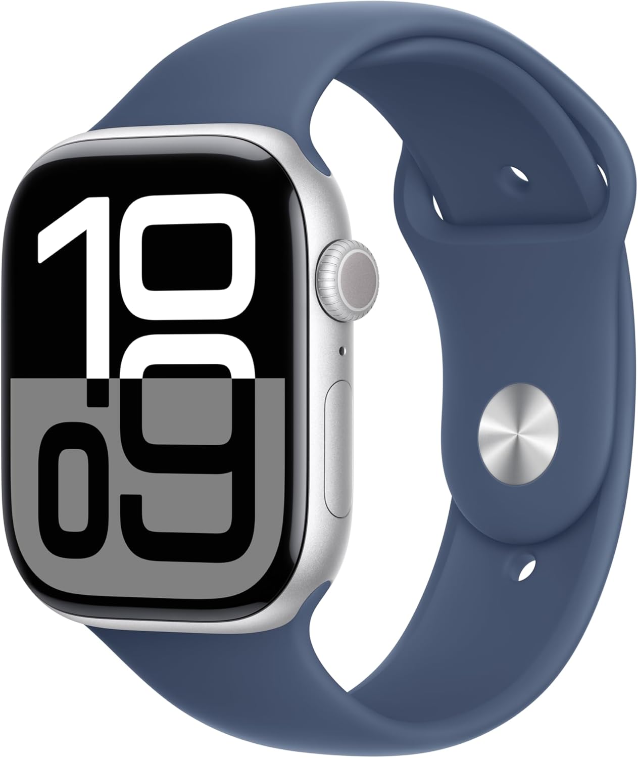 Apple Watch Series 10 [GPS 42mm case] Smartwatch with Rose Gold Aluminium Case with Light Blush Sport Band - S/M. Fitness Tracker, ECG App, Always-On Retina Display, Water Resistant