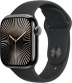 Apple Watch Series 10 [GPS 42mm case] Smartwatch with Rose Gold Aluminium Case with Light Blush Sport Band - S/M. Fitness Tracker, ECG App, Always-On Retina Display, Water Resistant