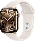 Apple Watch Series 10 [GPS 42mm case] Smartwatch with Rose Gold Aluminium Case with Light Blush Sport Band - S/M. Fitness Tracker, ECG App, Always-On Retina Display, Water Resistant
