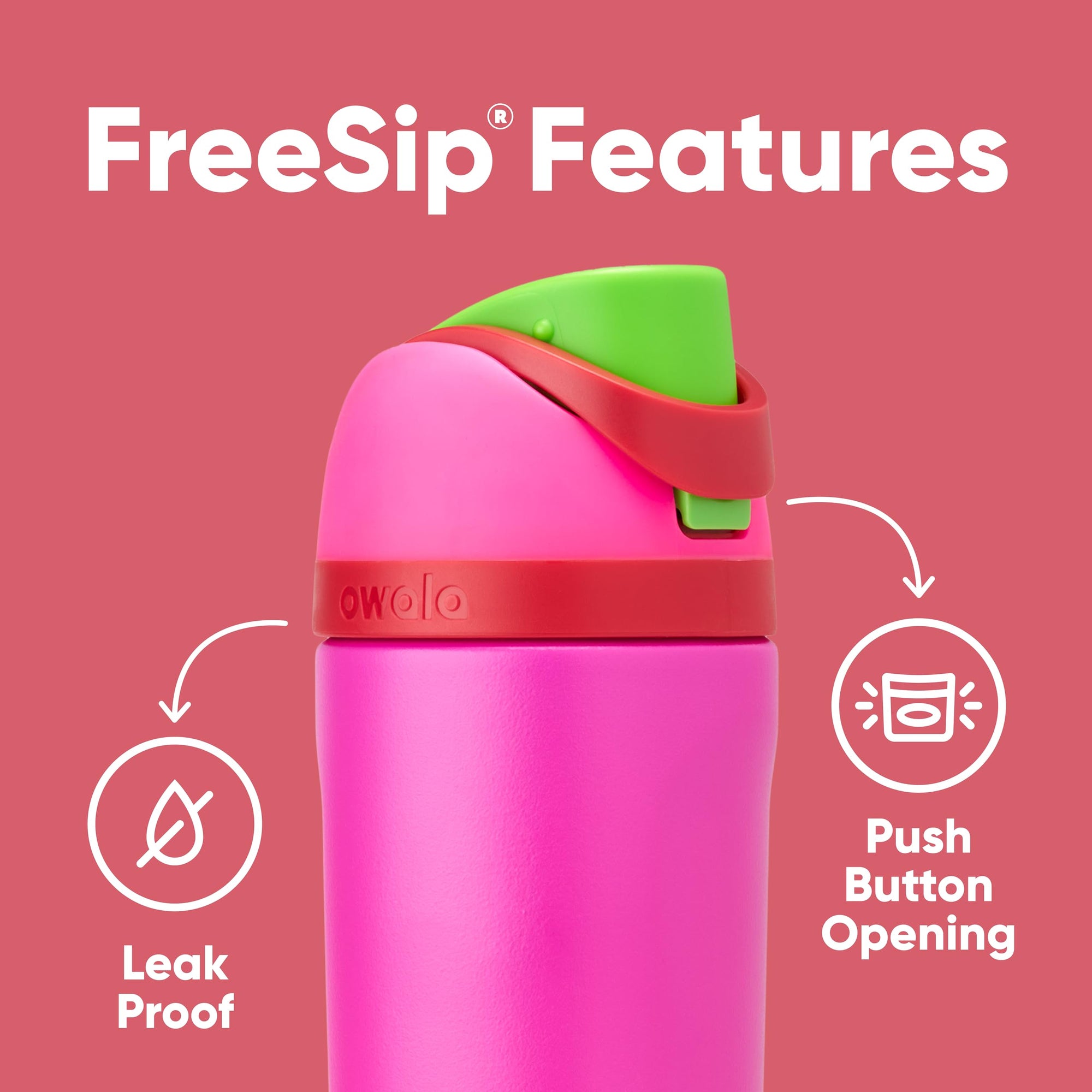 Owala Kids FreeSip Insulated Stainless Steel Water Bottle with Straw for Sports, Travel, and School, BPA-Free Sports Water Bottle, 16 oz, Celestial Sphere