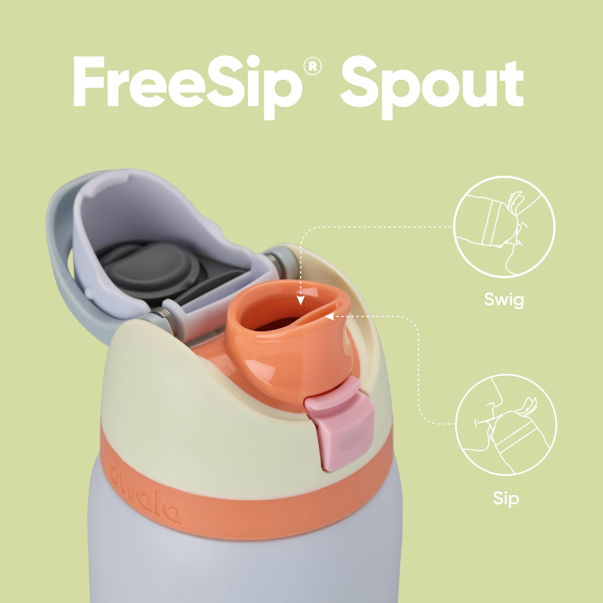 Owala Kids FreeSip Insulated Stainless Steel Water Bottle with Straw for Sports, Travel, and School, BPA-Free Sports Water Bottle, 16 oz, Celestial Sphere
