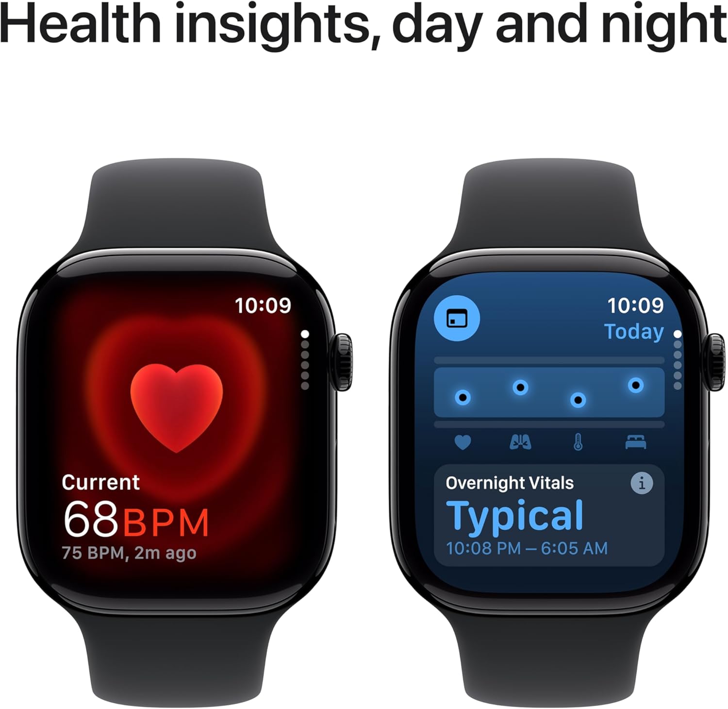 Apple Watch Series 10 [GPS 42mm case] Smartwatch with Rose Gold Aluminium Case with Light Blush Sport Band - S/M. Fitness Tracker, ECG App, Always-On Retina Display, Water Resistant