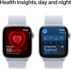Apple Watch Series 10 [GPS 42mm case] Smartwatch with Rose Gold Aluminium Case with Light Blush Sport Band - S/M. Fitness Tracker, ECG App, Always-On Retina Display, Water Resistant
