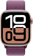 Apple Watch Series 10 [GPS 42mm case] Smartwatch with Rose Gold Aluminium Case with Light Blush Sport Band - S/M. Fitness Tracker, ECG App, Always-On Retina Display, Water Resistant