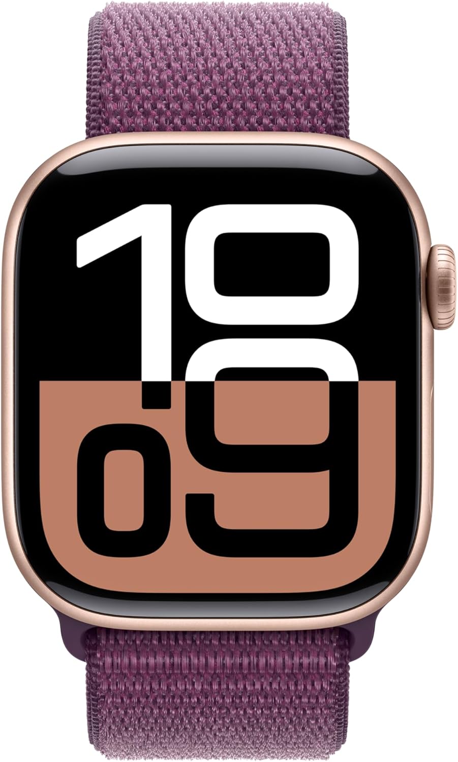 Apple Watch Series 10 [GPS 42mm case] Smartwatch with Rose Gold Aluminium Case with Light Blush Sport Band - S/M. Fitness Tracker, ECG App, Always-On Retina Display, Water Resistant