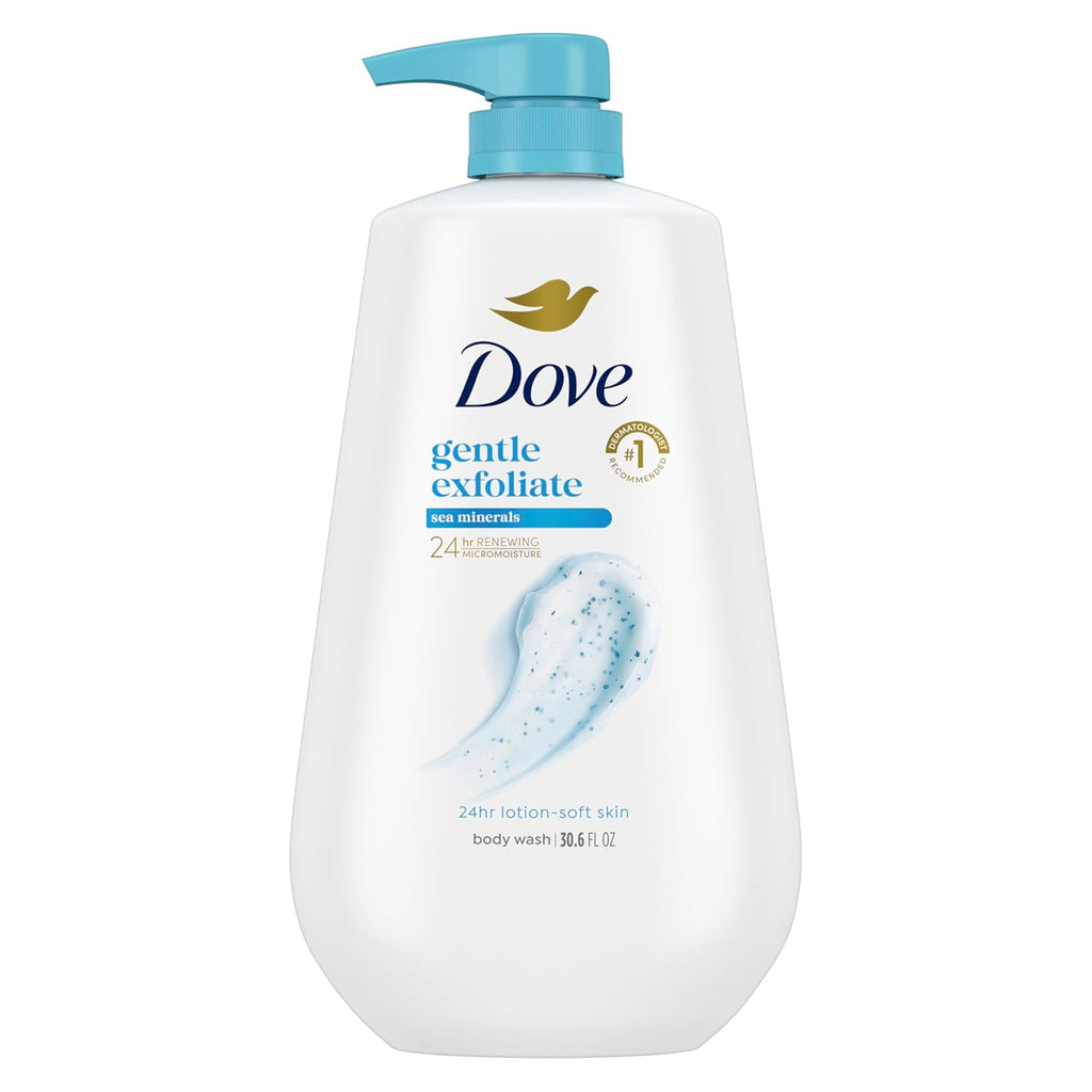 Dove Body Wash Deep Moisture for 24hr Lotion-Soft Skin Moisture Moisturizing Skin Cleanser with No Sulfates No Parabens 30.6 oz