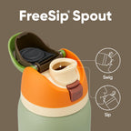 Owala Kids FreeSip Insulated Stainless Steel Water Bottle with Straw for Sports, Travel, and School, BPA-Free Sports Water Bottle, 16 oz, Celestial Sphere