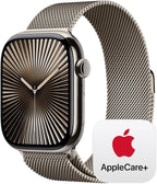Apple Watch Series 10 [GPS 42mm case] Smartwatch with Rose Gold Aluminium Case with Light Blush Sport Band - S/M. Fitness Tracker, ECG App, Always-On Retina Display, Water Resistant