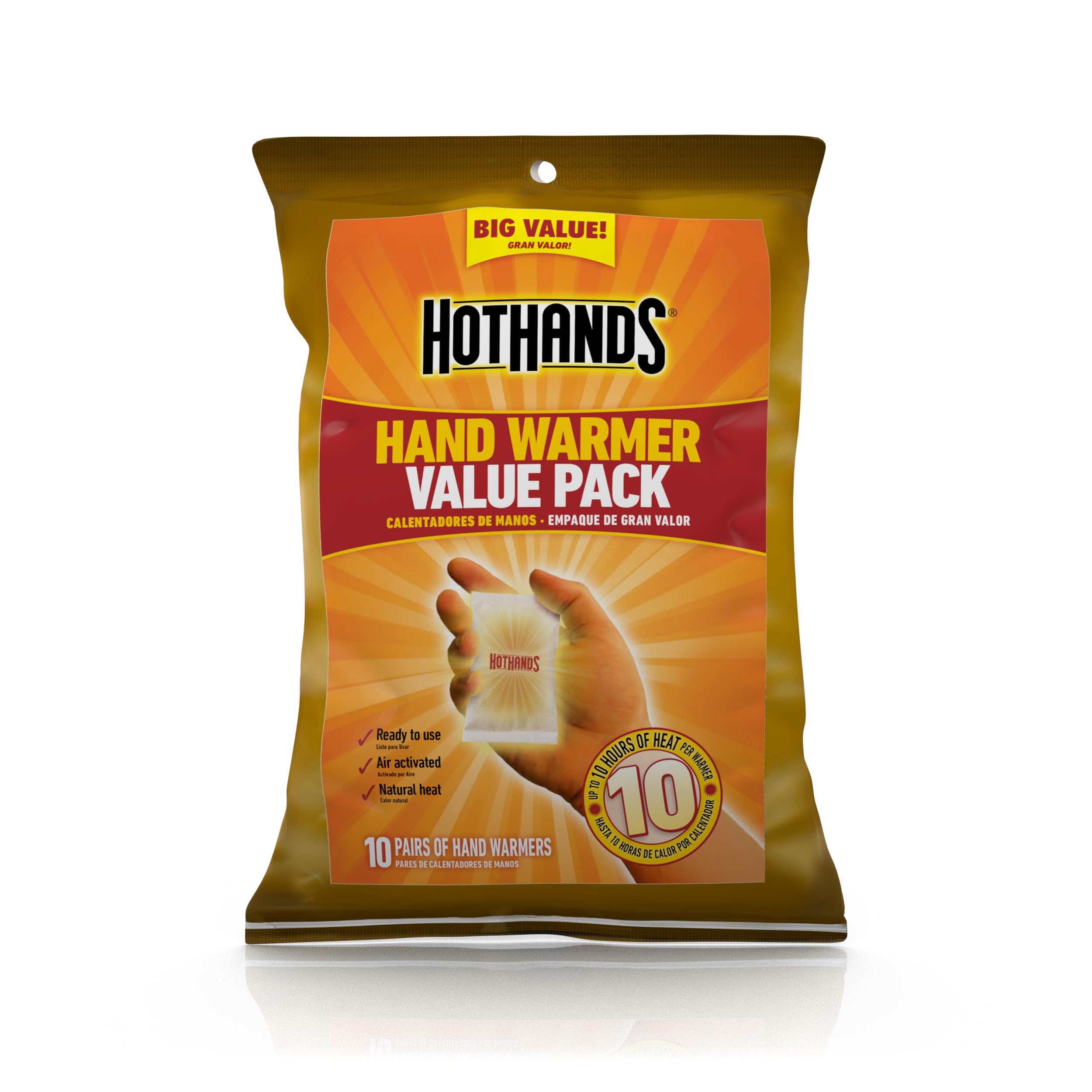 HotHands Hand Warmer Value Pack, 10 Count (Pack of 1)