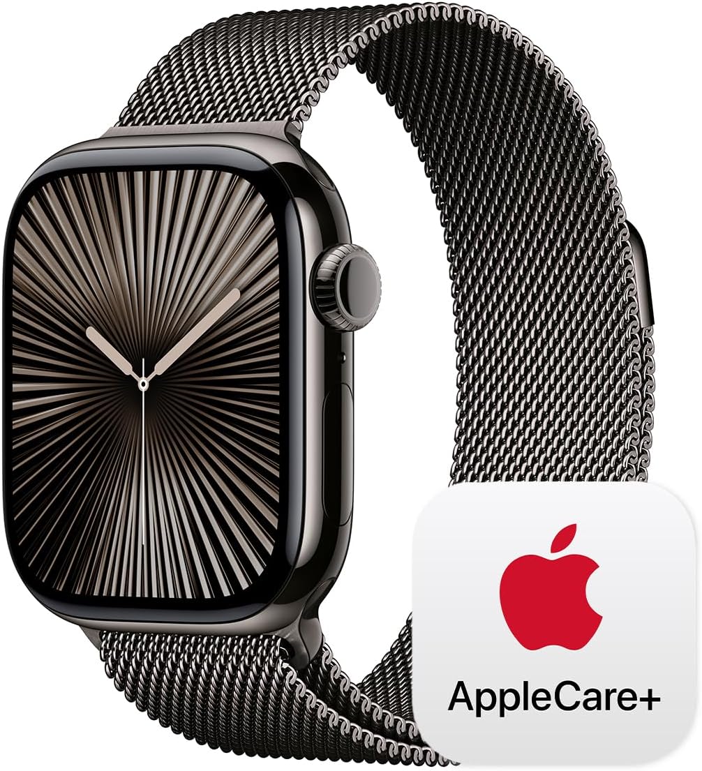 Apple Watch Series 10 [GPS 42mm case] Smartwatch with Rose Gold Aluminium Case with Light Blush Sport Band - S/M. Fitness Tracker, ECG App, Always-On Retina Display, Water Resistant