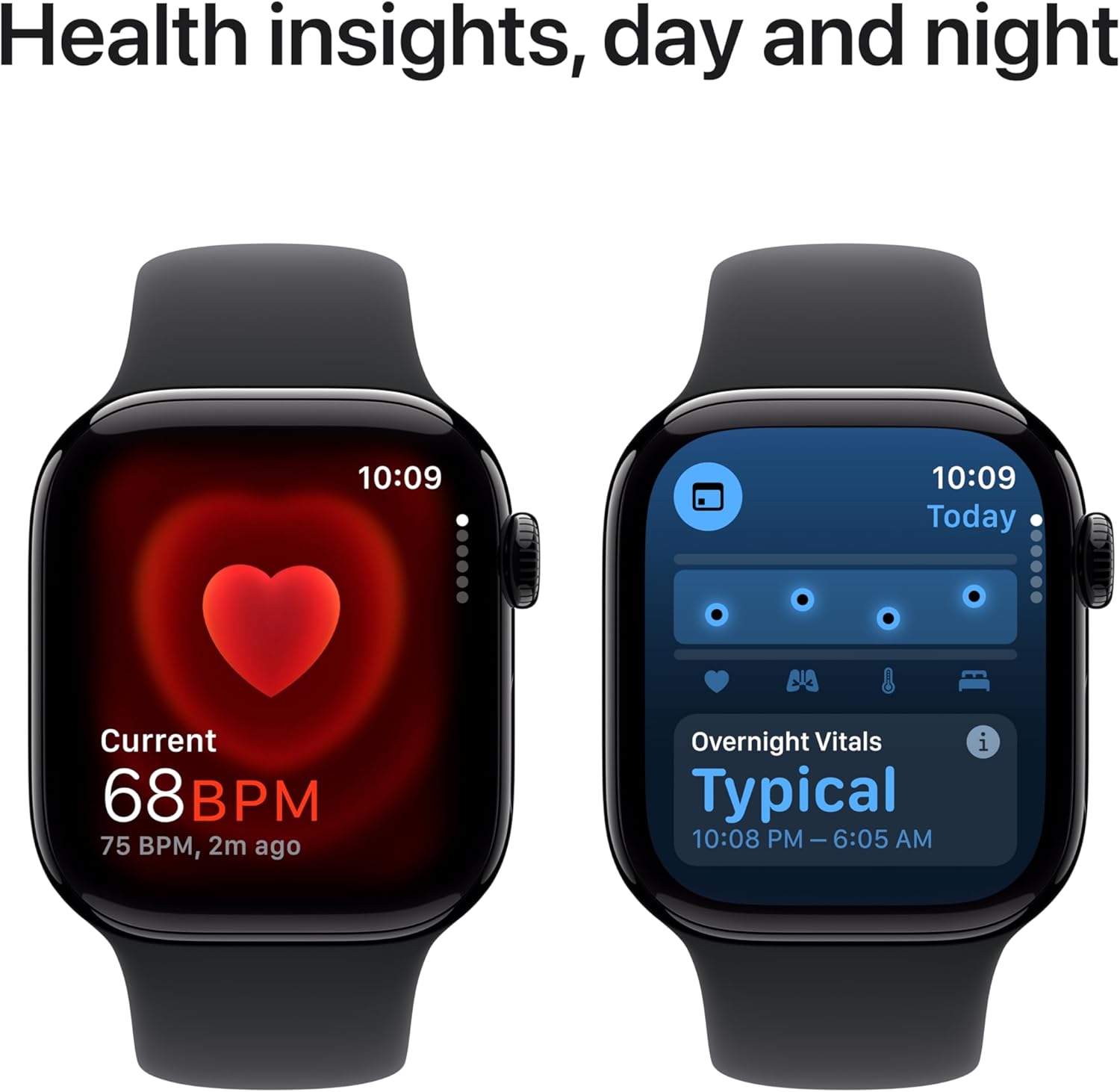 Apple Watch Series 10 [GPS 42mm case] Smartwatch with Rose Gold Aluminium Case with Light Blush Sport Band - S/M. Fitness Tracker, ECG App, Always-On Retina Display, Water Resistant