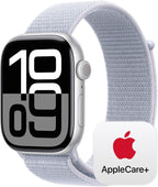 Apple Watch Series 10 [GPS 42mm case] Smartwatch with Rose Gold Aluminium Case with Light Blush Sport Band - S/M. Fitness Tracker, ECG App, Always-On Retina Display, Water Resistant
