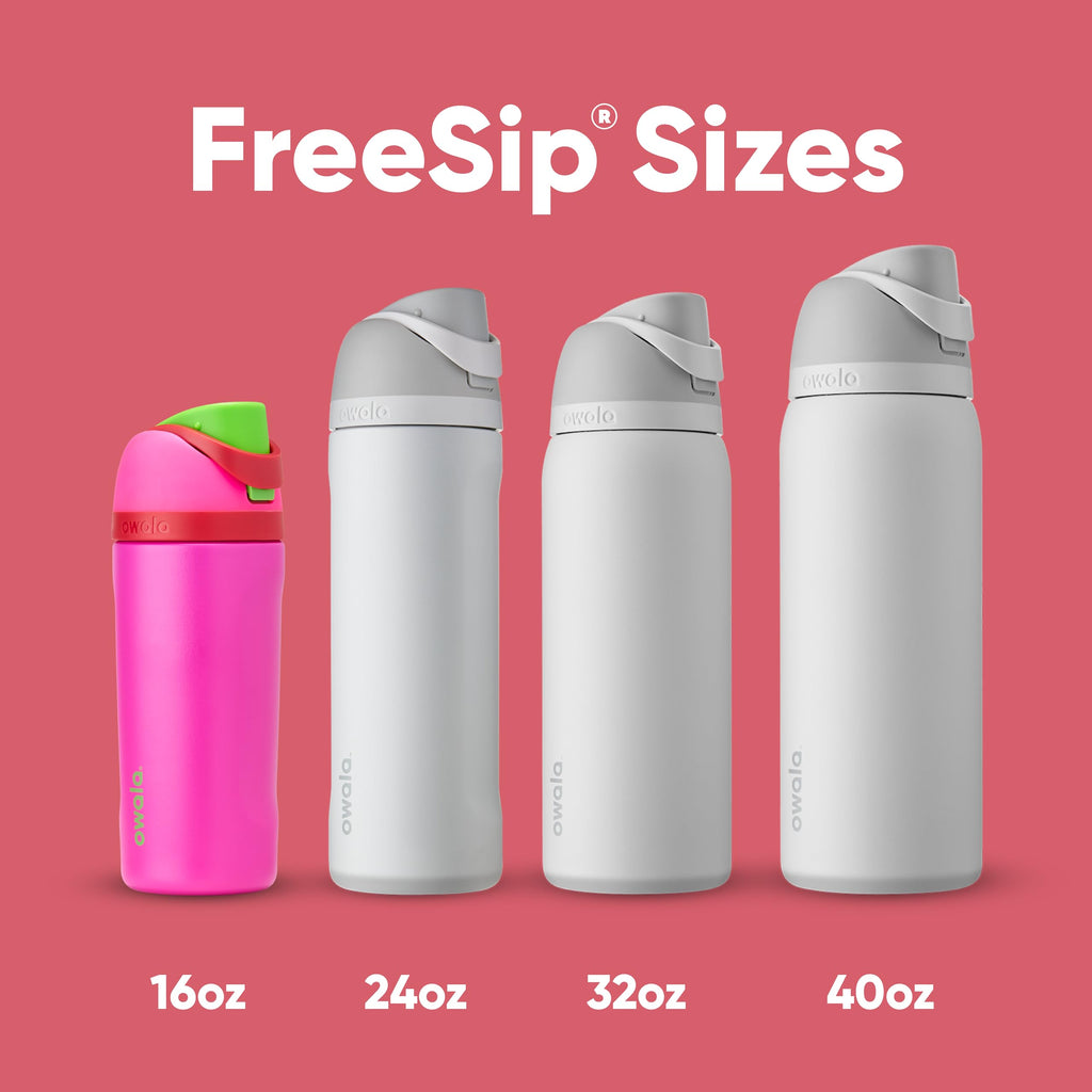 Owala Kids FreeSip Insulated Stainless Steel Water Bottle with Straw for Sports, Travel, and School, BPA-Free Sports Water Bottle, 16 oz, Celestial Sphere