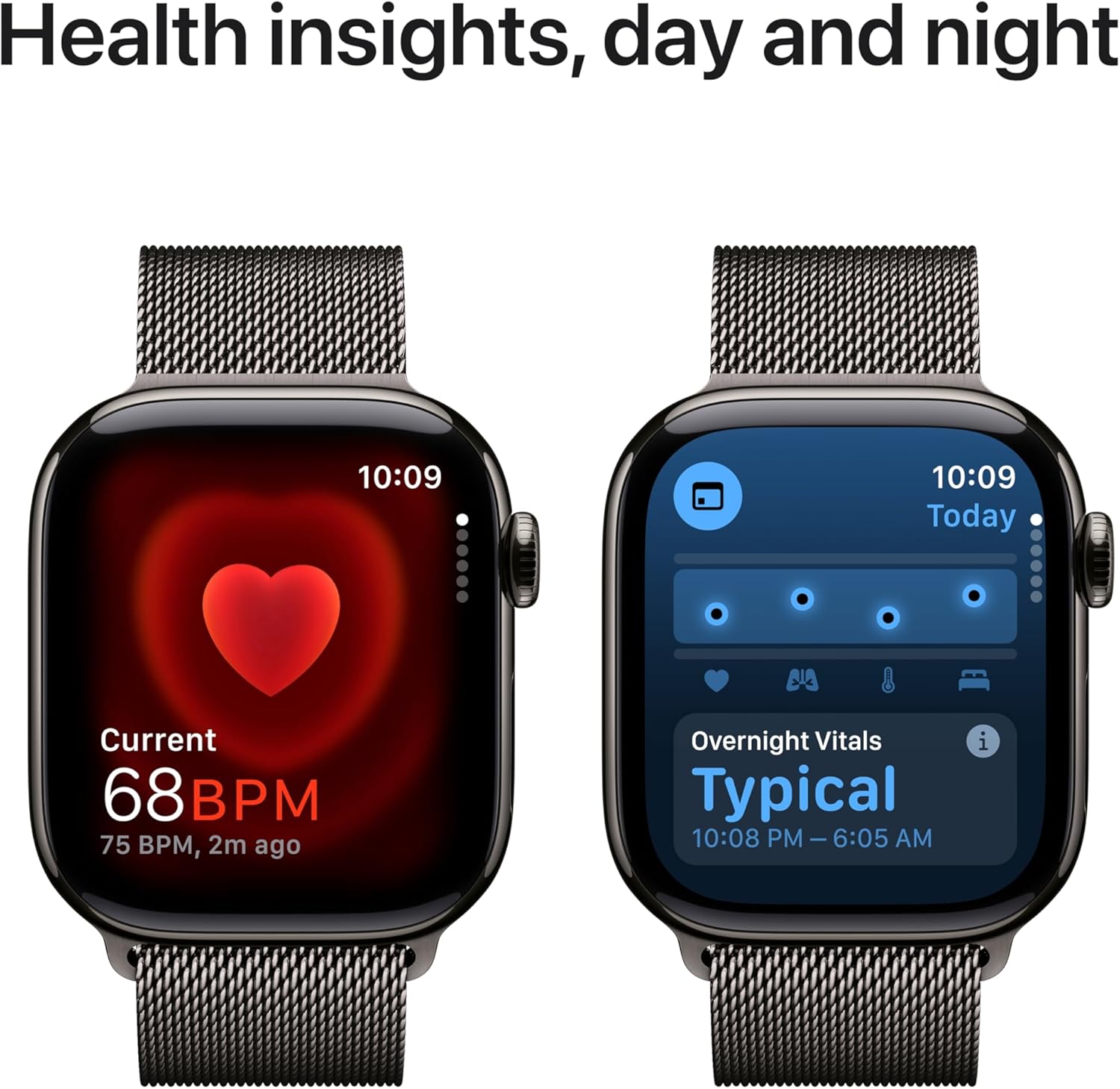 Apple Watch Series 10 [GPS 42mm case] Smartwatch with Rose Gold Aluminium Case with Light Blush Sport Band - S/M. Fitness Tracker, ECG App, Always-On Retina Display, Water Resistant