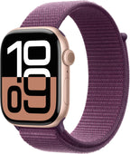 Apple Watch Series 10 [GPS 42mm case] Smartwatch with Rose Gold Aluminium Case with Light Blush Sport Band - S/M. Fitness Tracker, ECG App, Always-On Retina Display, Water Resistant
