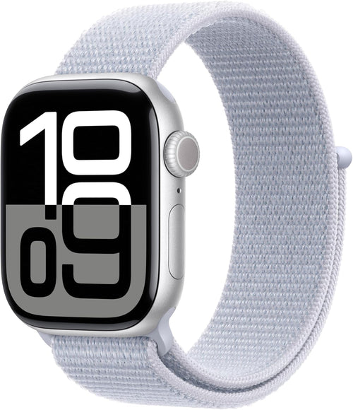Apple Watch Series 10 [GPS 42mm case] Smartwatch with Rose Gold Aluminium Case with Light Blush Sport Band - S/M. Fitness Tracker, ECG App, Always-On Retina Display, Water Resistant