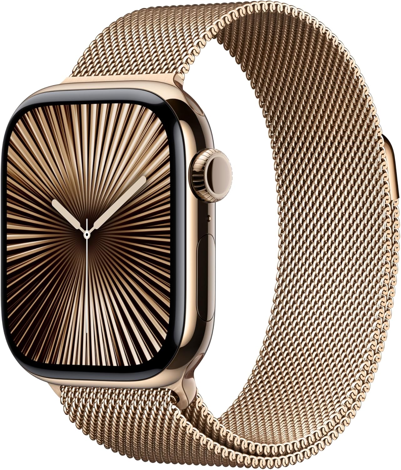 Apple Watch Series 10 [GPS 42mm case] Smartwatch with Rose Gold Aluminium Case with Light Blush Sport Band - S/M. Fitness Tracker, ECG App, Always-On Retina Display, Water Resistant