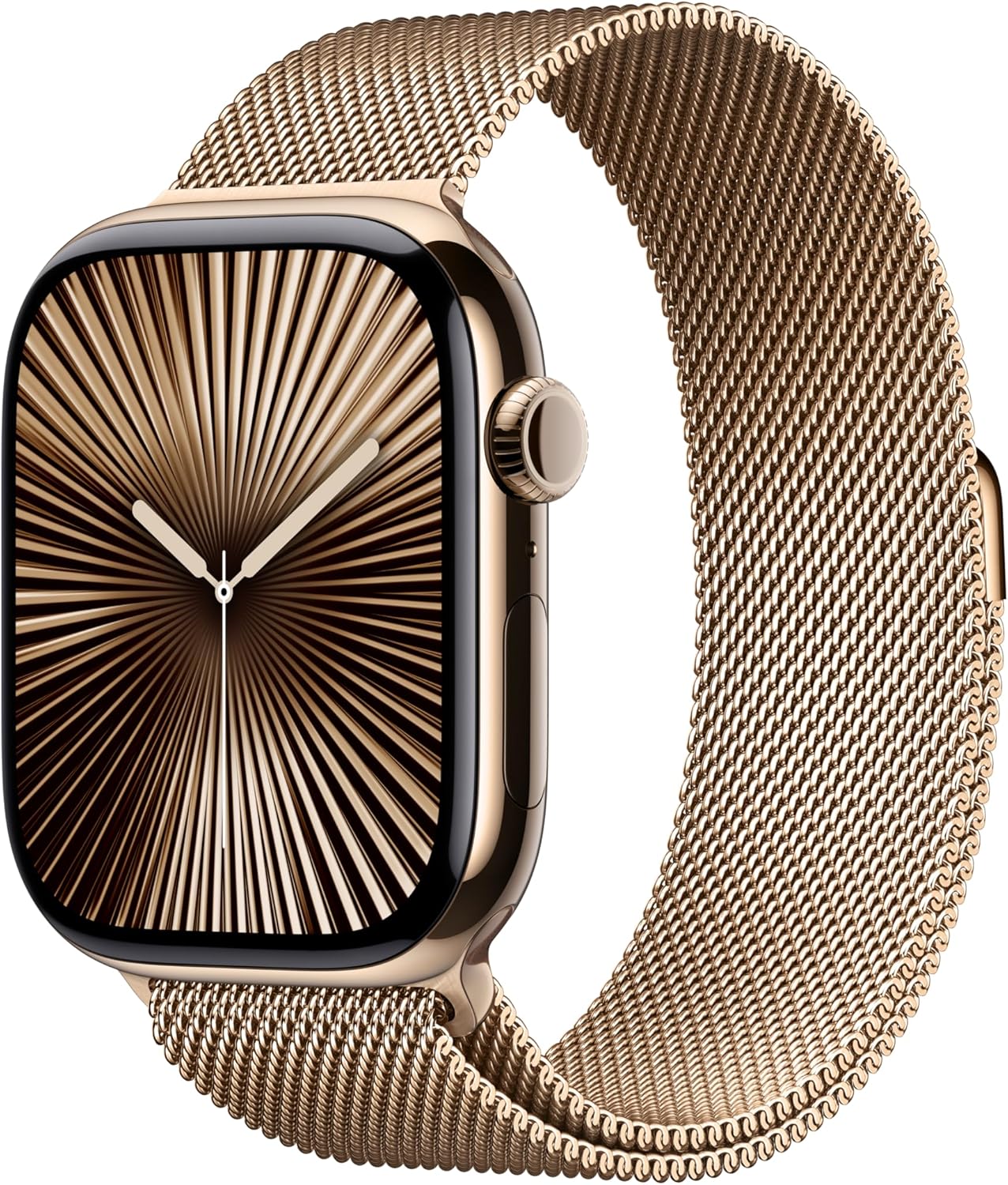 Apple Watch Series 10 [GPS 42mm case] Smartwatch with Rose Gold Aluminium Case with Light Blush Sport Band - S/M. Fitness Tracker, ECG App, Always-On Retina Display, Water Resistant